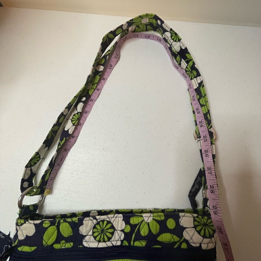 Vintage Vera Bradley shoulder purse green black white - Picture 7 of 7